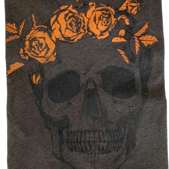 SKULL & ROSES  UNISEX TEE Size Large - Picture 6 of 6